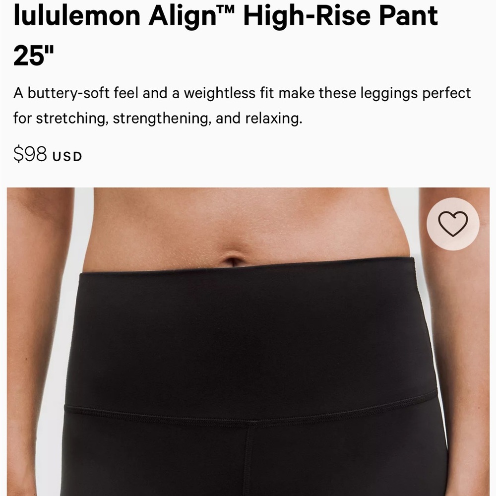 Lululemon Black High-Rise Leggings